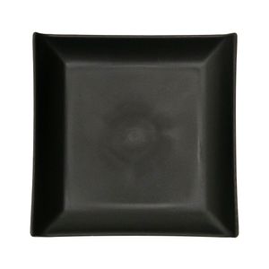 Prato de Lanche Preto 16cm Quadrado - Coza