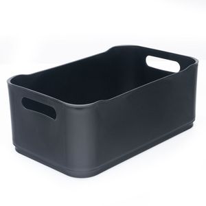Cesta Organizadora Fit Retangular Grande 15x30cm Preta - Coza