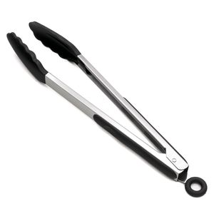 Pegador de Inox com Ponta De Silicone Preto - Silicook