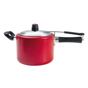 Panela de Pressão Antiaderente Chilli 4,5l Vermelha - Brinox