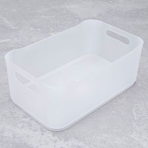 Cesta Organizadora Fit Retangular Grande 15x30cm Transparente - Coza