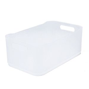 Cesta Organizadora Fit Retangular Grande 15x30cm Transparente - Coza
