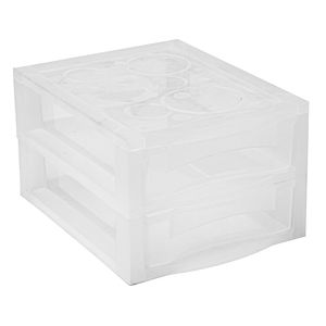 Gaveteiro Plástico P com 2 Gavetas - Ordene