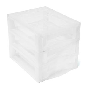Gaveteiro Plástico P com 3 Gavetas - Ordene