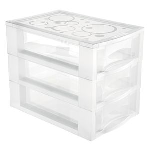 Gaveteiro Plástico m com 3 Gavetas - Ordene