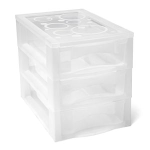 Gaveteiro Plástico m com 3 Gavetas - Ordene