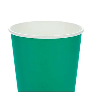 Copo de Festa Liso 270mL Kit com 10 Unidades Verde Bandeira - Silver Plastic