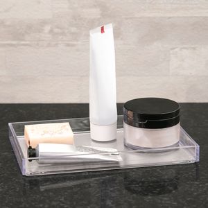 Bandeja Organizadora para Banheiro Cristal 21cm Natural - Arthi