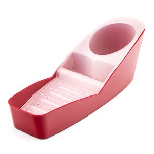 Porta Detergente e Esponja Infinity Vermelho - Martiplast
