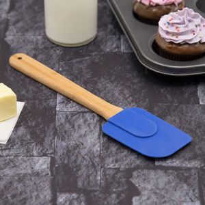 Espátula de Silicone Reta 26cm Azul - Nativus