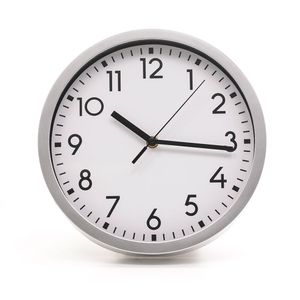 Relógio de Parede 25,4cm Branco Silver- Sottile