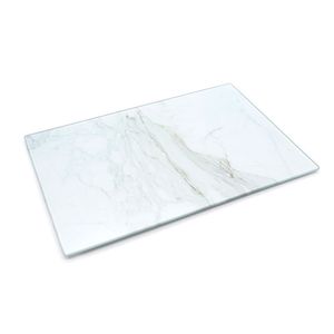 Tábua de Vidro Retangular 30x20cm Mármore - Solei