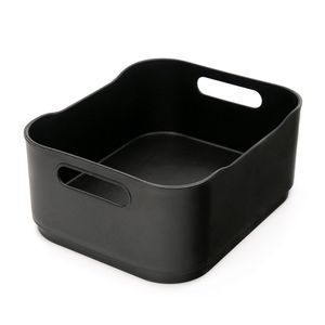 Cesta Organizadora Fit Retangular Pequena 18x15cm Preta - Coza