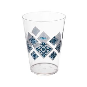 Copo Cônico 350mL Azulejos - Tiba