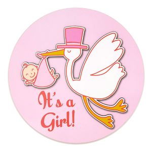 Placa Decorativa Mdf 3d Its a Girl 29cm - Cia Laser