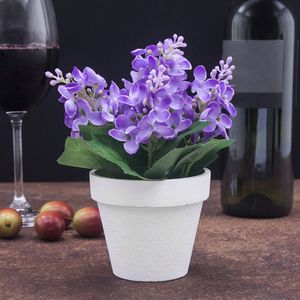 Cachepot de Plástico Lisse 9x18cm Roxo - Sottile