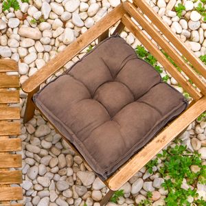 Futon Suede Marrom 45x45cm - Shelter