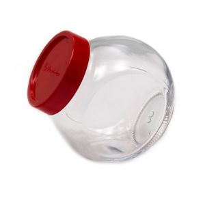 Pote de Vidro Redondo 200mL Vermelho - Pasabahce