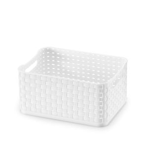 Caixa Organizadora 1,7l Rattan Branco - Arthi