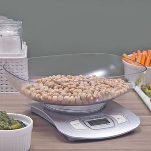 Balança de Cozinha Digital Gourmet 5kg Prata - Vetta