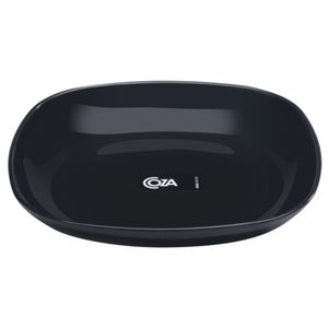 Prato de Lanche Preto 17cm Mix Quadrado - Coza