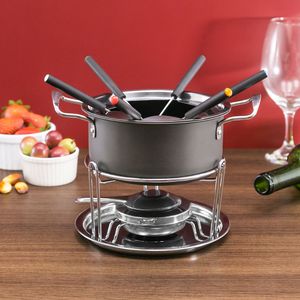 Panela de Fondue 11 Peças Gramado Preta - Meridional