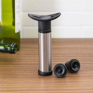 Kit Bomba a Vácuo para Vinho com 2 Rolhas - Salute