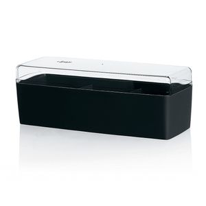 Porta Sachê Chá com Tampa Preto - Martiplast
