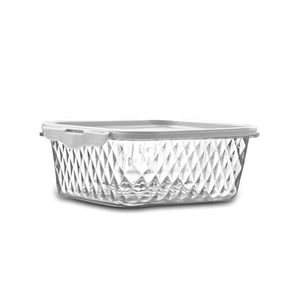 Pote Quadrado 1l Branco - Plasvale