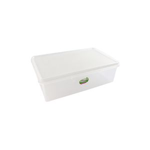Caixa Organizadora Multiuso Retangular 11,5x33,8cm Branca - Plasvale