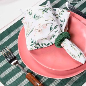 Conjunto de Argolas para Guardanapo Rayon 4 Peças Oliva - Copa & Cia