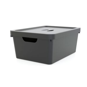 Caixa Organizadora com Tampa Collection 10l Preta - Utility