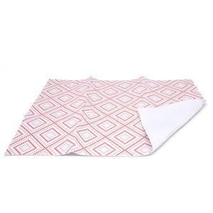Tapete Escorredor de Louças Vermelho e Branco - Comoditá