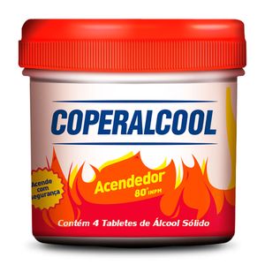 Acendedor Sólido 80 Inpm 4 Tabletes - Coperalcool