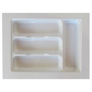 Porta Talheres 38cm Branco - Home Space