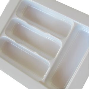 Porta Talheres 38cm Branco - Home Space