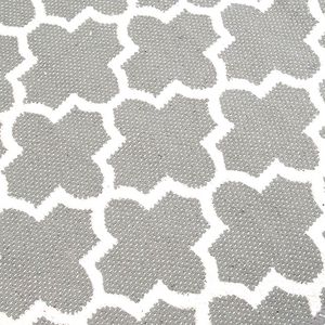 Tapete para Sala Jacquard Souk 200x250cm Cinza - Comoditá