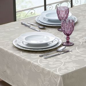 Toalha de Mesa Quadrada 0,78x0,78m Mila Bege - Branyl