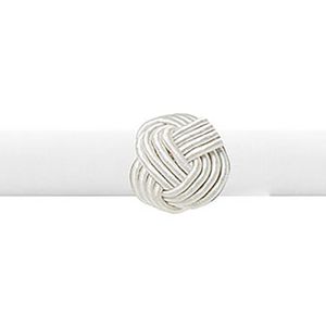 Conjunto de Argolas para Guardanapo Traccia 4 Peças Champagne - Copa & Cia