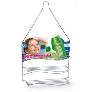 Porta Shampoo Duplo Cromado - Arthi