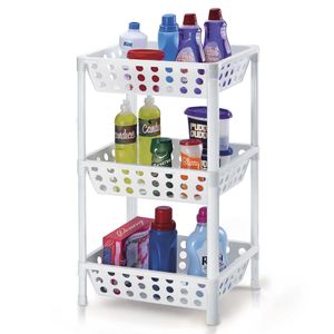Organizador Multiuso com 3 Andares Desmontável Branco - Arthi