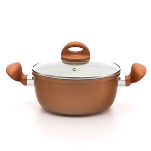 Caçarola com Revestimento Cerâmico Monte Negro Cobre 22cm - Meridional