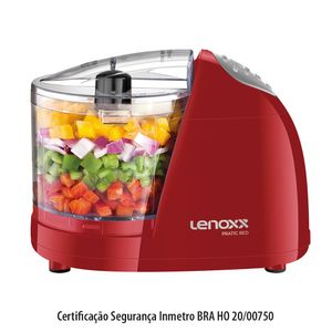 Mini Processador Pratic Vermelho - Lenoxx