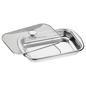 Assadeira Inox com Tampa de Vidro 43cm Cosmos - Tramontina