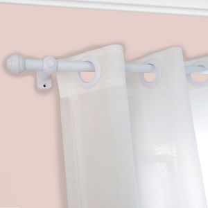 Kit Varão para Cortina 19mm X 3m Branco - Bella Arte