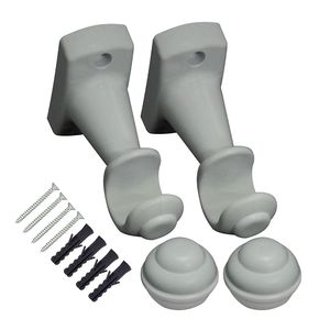 Kit Varão para Cortina 19mm X 3m Branco - Bella Arte