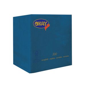Guardanapo de Papel Folha Dupla 100 Folhas Blue Noite - Okay