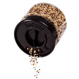 Pote Organiza Multidosador 160mL com Tampa Preta - Tiba