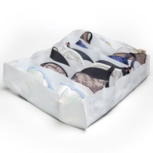 Organizador de Sutiã 8 Nichos Branco - Home Space