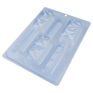 Forma de Chocolate Paleta Lapidada 6 Cavidades - Bwb